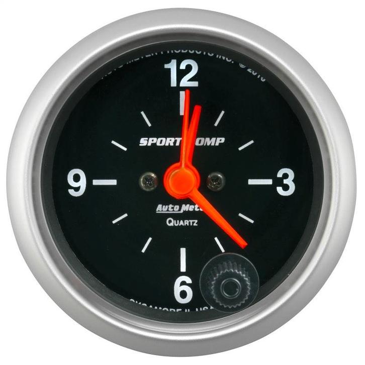 Autometer Sport-Comp 2-1/16in. 12 Hour Analog Clock Gauge -, Auto-onderdelen, Interieur en Bekleding, Ophalen of Verzenden