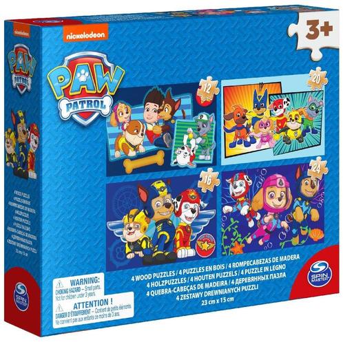 Paw Patrol 4 in 1 Puzzel | Spin Master - Puzzels, Kinderen en Baby's, Speelgoed | Kinderpuzzels, Nieuw, Verzenden
