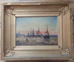 Willem Gruyter (1817-1880) - Voiliers en bord de mer, effet, Antiek en Kunst, Kunst | Schilderijen | Klassiek