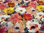 Oeko tex 100 Katoenstof - abstract bloementhema - Meubelstof, Antiek en Kunst, Antiek | Kleden en Textiel