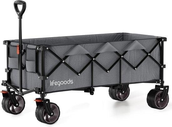 2dekans | LifeGoods Bolderkar - XXL - Opvouwbaar - 300L -, Caravans en Kamperen, Bolderkarren, Zo goed als nieuw, Ophalen of Verzenden