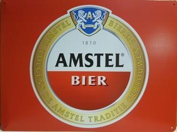 Amstel bier logo metalen pubbord, Verzamelen, Merken en Reclamevoorwerpen, Nieuw, Ophalen of Verzenden