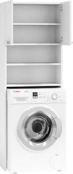 Ruimtebesparende wasmachine kast met 4 schappen - Wit, Ophalen of Verzenden, Nieuw
