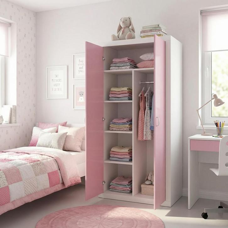 Kast Kinderen | 5 Schappen | Laatste Stuks!, Huis en Inrichting, Kasten | Kledingkasten, 50 tot 75 cm, Met deur(en), Nieuw, Grenenhout