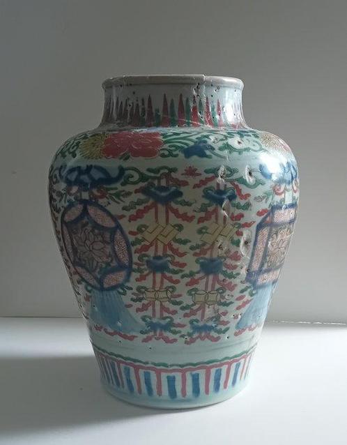 Jingdezhan - Pot - Een Chinese grote Wucai-pot,, Antiek en Kunst, Antiek | Overige Antiek