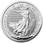 Britannia 1 oz 2021, Zilver, Losse munt, Overige landen, Verzenden