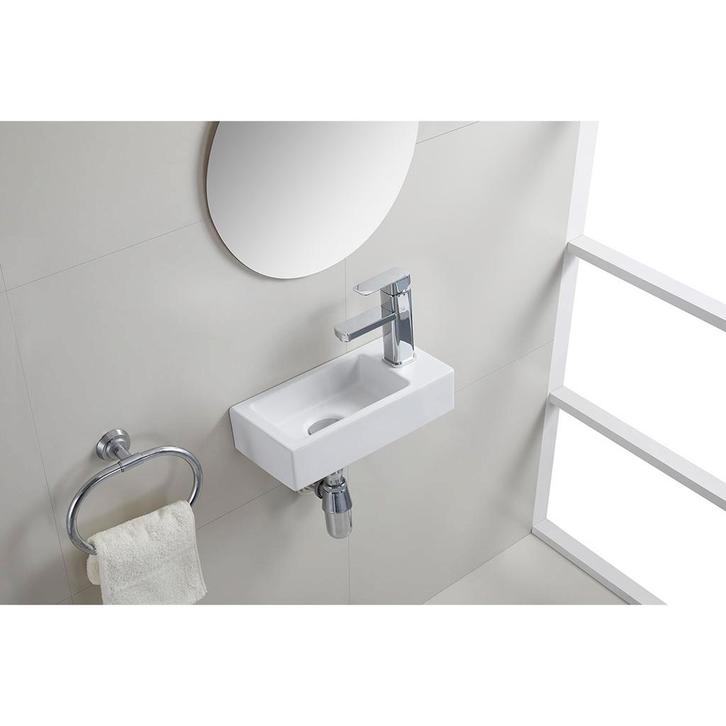 Wiesbaden Rhea S - Mini Fontein - Rechts - 36.5x18x9cm-, Doe-het-zelf en Verbouw, Sanitair, Nieuw, Ophalen of Verzenden