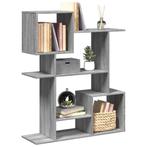 vidaXL Kamerscherm / boekenkast 92x29x112 cm hout grijs, Verzenden, Nieuw, Overige houtsoorten