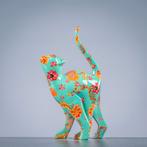 kat in Flower Power stijl, Ophalen of Verzenden