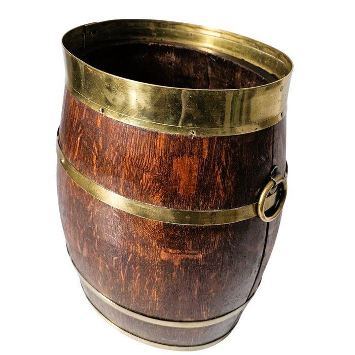 Paraplustandaard/rek - Eik, Messing, Antiek en Kunst, Curiosa en Brocante