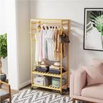 Rollend Bamboe Kledingrek – Open Kast met Stang en 4 Haken, Verzenden, Nieuw