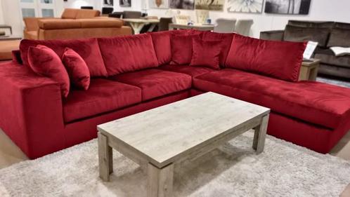 Hoekbank Loenen - hoekbanken - Rood, Huis en Inrichting, Banken | Sofa's en Chaises Longues, Nieuw, Stof