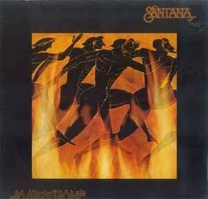 LP gebruikt - Santana - Marathon (Sticker on cover), Cd's en Dvd's, Vinyl | Rock, Zo goed als nieuw, Verzenden