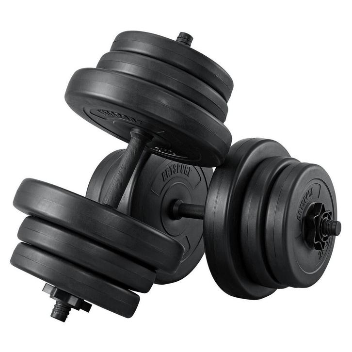 Halterset / Dumbells 40 kg - 2-delig - Zandgevuld, Sport en Fitness, Fitnessmaterialen, Nieuw, Verzenden