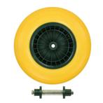 Kruiwagenwiel 400×8 PU anti-lek zwarte velg, Ophalen of Verzenden, Nieuw