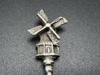 Zilveren pijpenwroeter met molen - Pijperager - Zilver