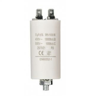 Condensator - Aanloop - 8.0 F (Max. 450V, Aarde), Doe-het-zelf en Verbouw, Elektra en Kabels, Nieuw, Verzenden
