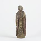 Miniature Jizo Bodhisattva Statue  - sculptuur Hout -