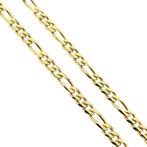 Gouden Figaroschakel ketting, Ophalen of Verzenden, Gebruikt, Overige kleuren, Goud