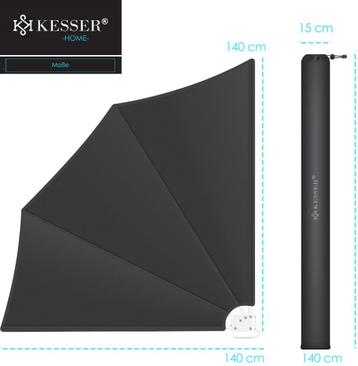 Balkonscherm opvouwbaar 140x140cm - met beschikbaar voor biedingen