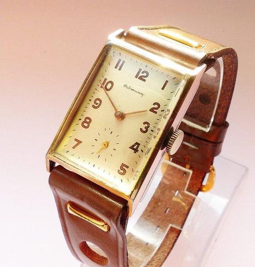 Karl Habmann - Art-deco Tank 15Rubis - Zonder Minimumprijs -, Sieraden, Tassen en Uiterlijk, Horloges | Heren