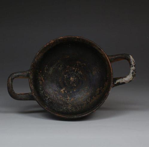 Oud-Grieks Aardewerk Skyphos met graffiti. Spaanse, Verzamelen, Mineralen en Fossielen