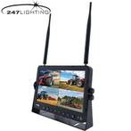 9 HD Draadloos Quad monitor. Het scherm opsplitsen in 4 cam, Verzenden, Nieuw