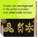 Kerstverlichting Raam Mistletoe + Kerstman + Sneeuwvlok -, Diversen, Kerst, Verzenden, Nieuw