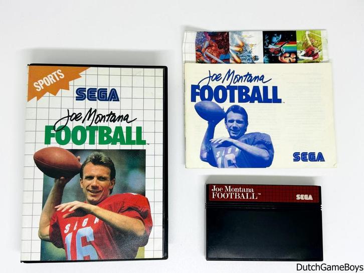 Sega Master System - Joe Montana - Football, Spelcomputers en Games, Games | Sega, Gebruikt, Verzenden