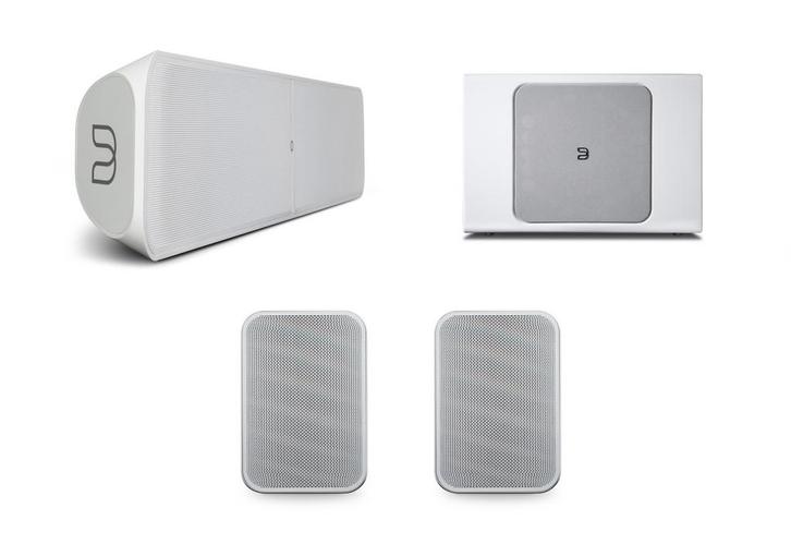 Bluesound Combi Deal Pulse soundbar+ - Pulse sub+ en Pulse, Audio, Tv en Foto, Luidsprekers, Front, Rear of Stereo speakers, Nieuw