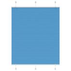 vidaXL Plissé rolgordijn 105x100cm stofbreedte 104,4cm, Verzenden, Nieuw, Blauw