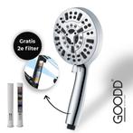 Douchekop - Handdouche - Met 2 Filters - Chroom - 10 Standen, Doe-het-zelf en Verbouw, Sanitair, Ophalen of Verzenden, Nieuw, Chroom