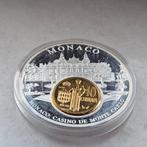 Monaco. Medal Zwaar verzilverd monaco munt bestaat uit 2