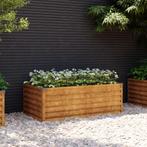 vidaXL Plantenbak verhoogd 100x50x36 cm cortenstaal, 100 cm of meer, Verzenden, Nieuw, Metaal