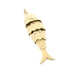 Gouden hanger van een vis (Hanger of bedel), Ophalen of Verzenden, Gebruikt, Goud, Overige merken