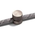 Kabelgeleider Wand Metaal Geborsteld Titanium - Set van 2, Huis en Inrichting, Ophalen of Verzenden, Nieuw