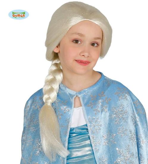 Pruik Elza Frozen kind, Hobby en Vrije tijd, Feestartikelen, Nieuw, Ophalen of Verzenden
