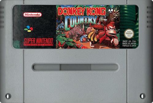 Donkey Kong Country (losse cassette) (Super Nintendo), Spelcomputers en Games, Games | Nintendo Super NES, Gebruikt, Verzenden