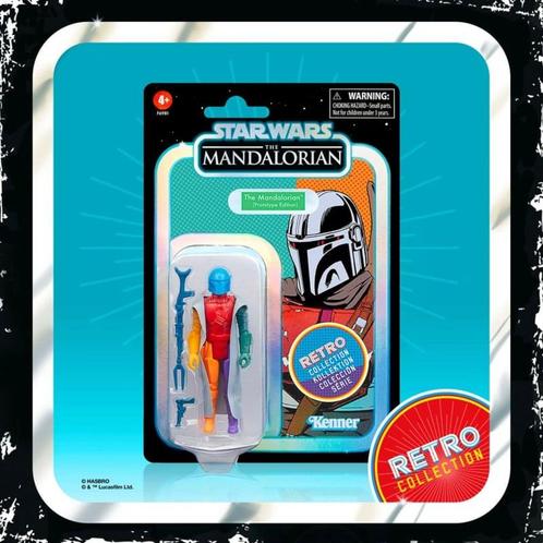 (Red Version) Star Wars The Mandalorian Retro Collection..., Verzamelen, Star Wars, Actiefiguurtje, Zo goed als nieuw, Verzenden