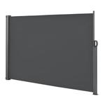 Uittrekbare windscherm oprolbare terrasscherm 1,6x3 m grijs, Caravans en Kamperen, Verzenden, Nieuw