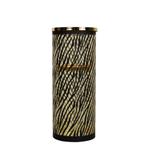 *windlicht cilinder goud zebra breed medium 30cm*, Verzenden, Nieuw