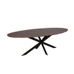 *WOONWINKEL* Starfurn Ferris Ovale Eettafel Walnoot 240 Cm, Huis en Inrichting, Verzenden, Nieuw