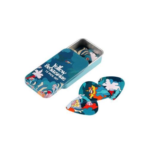 The Beatles opbergblikje met plectrums 0.70 mm off. merch., Verzamelen, Muziek, Artiesten en Beroemdheden, Gebruiksvoorwerp, Nieuw