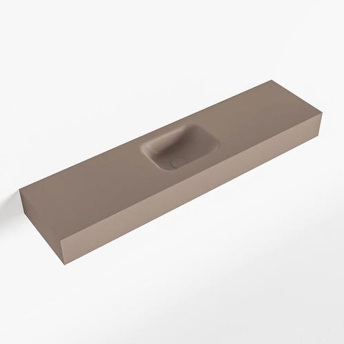 MONDIAZ LEX Smoke vrijhangende solid surface wastafel 120cm., Doe-het-zelf en Verbouw, Sanitair, Overige typen, Nieuw, Ophalen of Verzenden