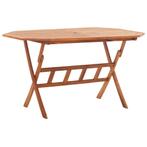 vidaXL Tuintafel inklapbaar 135x85x75 cm massief acaciahout, Verzenden, Nieuw, Hout