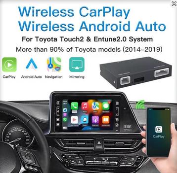 Toyota CHR Rav4 Yaris draadloos apple carplay androidauto beschikbaar voor biedingen