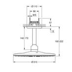 Regendoucheset Grohe Rainshower SmartActive 31 cm met, Doe-het-zelf en Verbouw, Sanitair, Nieuw, Ophalen of Verzenden