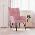 vidaXL Relaxstoel fluweel roze, Huis en Inrichting, Fauteuils, Verzenden, Nieuw