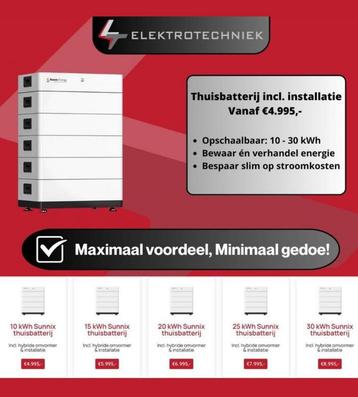 Thuisbatterij | Opslag voor energie | Lagere energiekosten