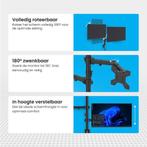 2dekans | Auronic Monitor Arm - 2 Schermen - 13 tot 27 Inch, Computers en Software, Monitoren, Ophalen of Verzenden, Zo goed als nieuw